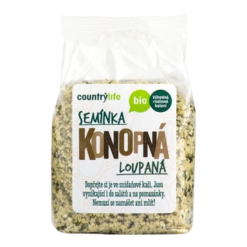 BIO konopná semínka loupaná 250 g Country Life 